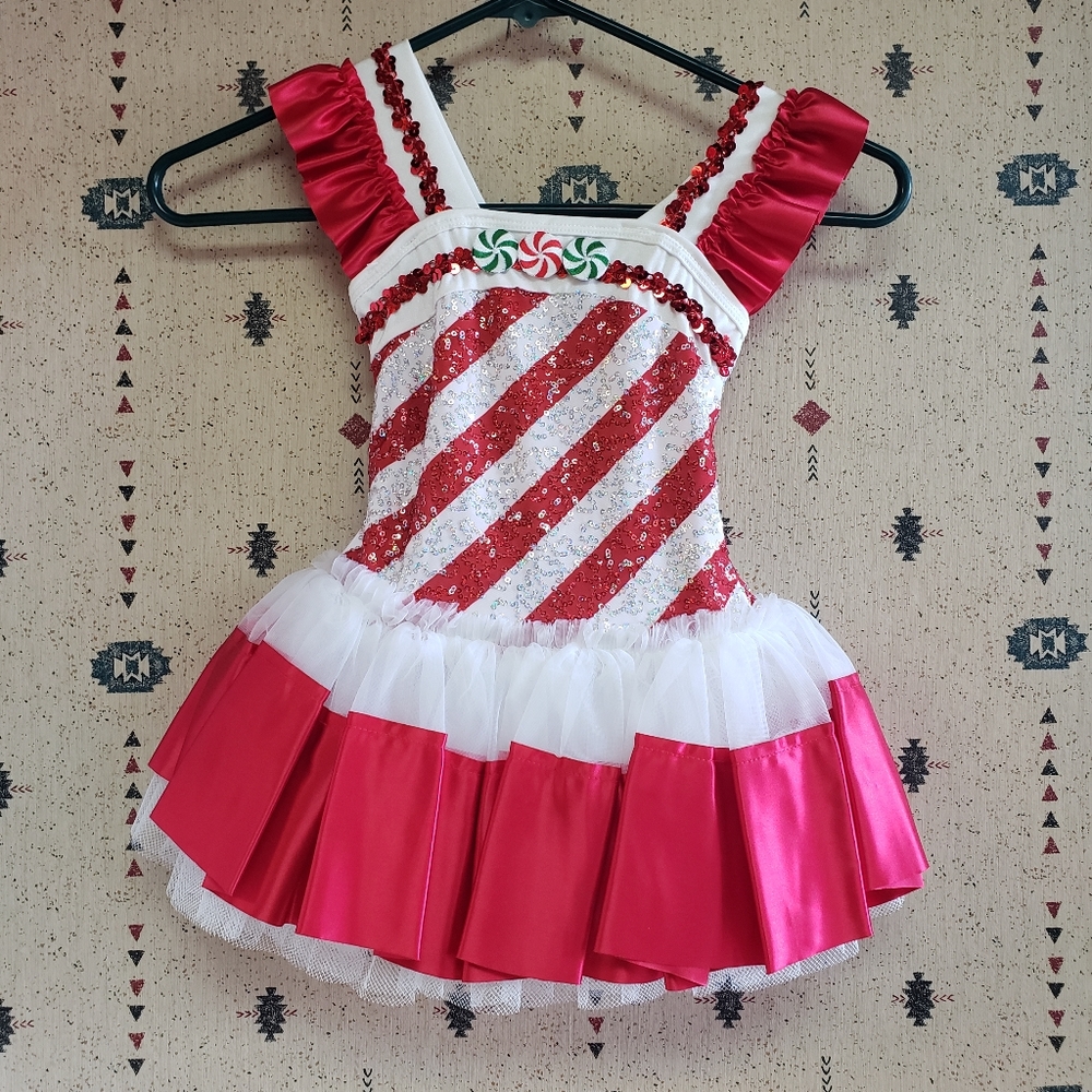 Candy peppermint toddler costume